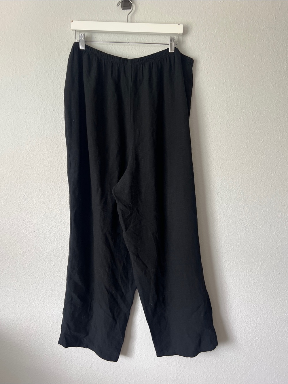Eileen Fisher Black Linen Pants Size 2X - Picture 2 of 2